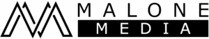 Malone Media - Black Logo