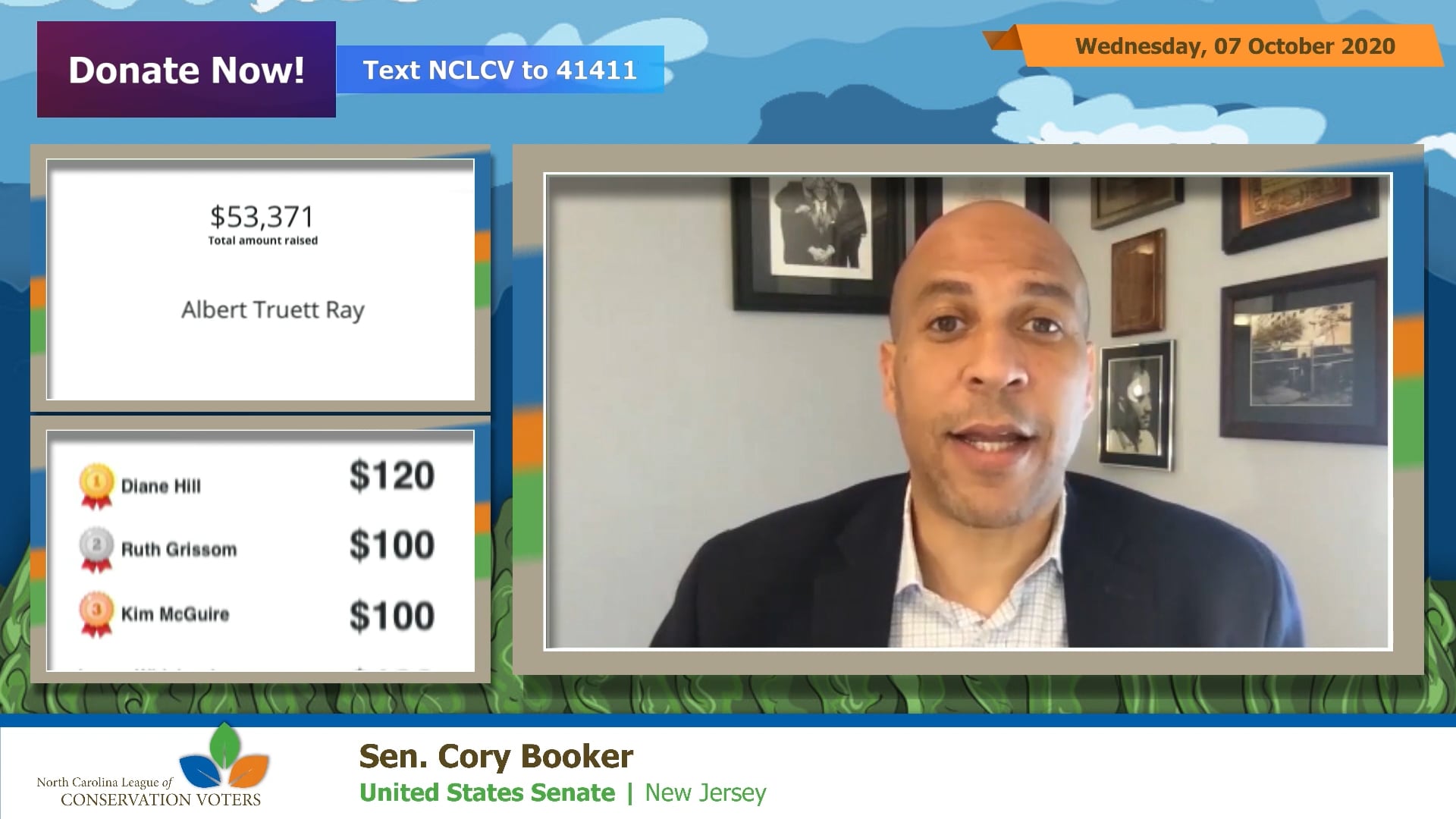 Virtual Fundraiser - North Carolina League of Conservation Voters